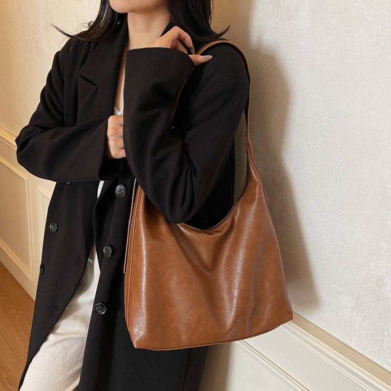 Weiche Leder Schultertasche Karnz