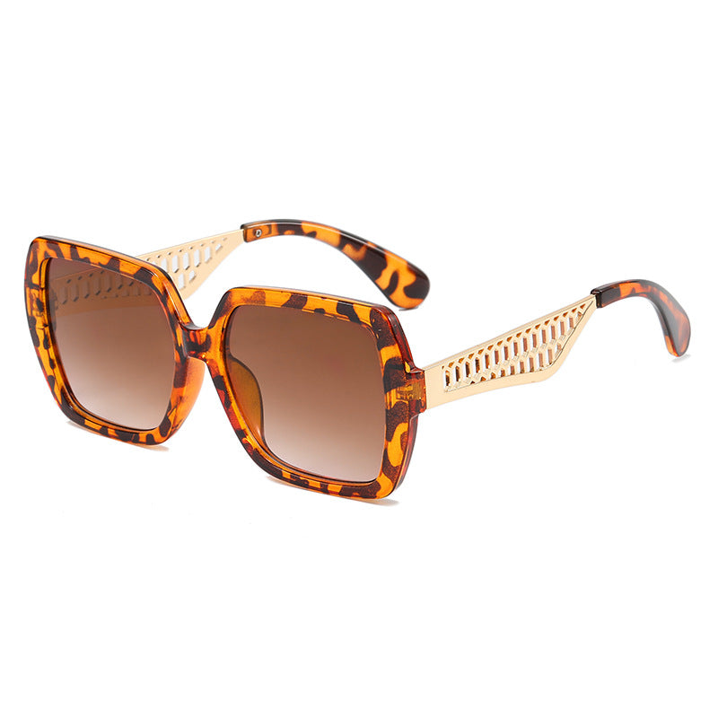 Damen Luxus-Sonnenbrille mit modischem Struktur-Rahmen Karnz