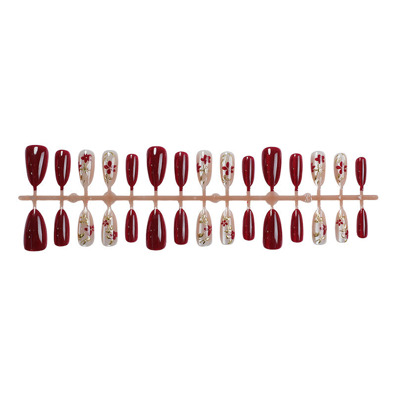 Blumen-Design Press-On Nagel Set