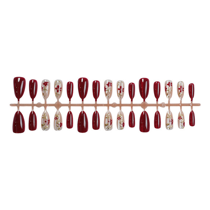 Blumen-Design Press-On Nagel Set