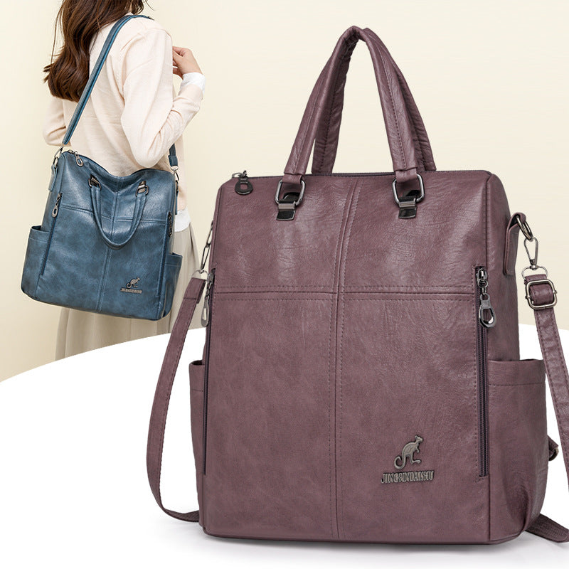 Multi-Funktionale Kunstleder-Handtasche Karnz