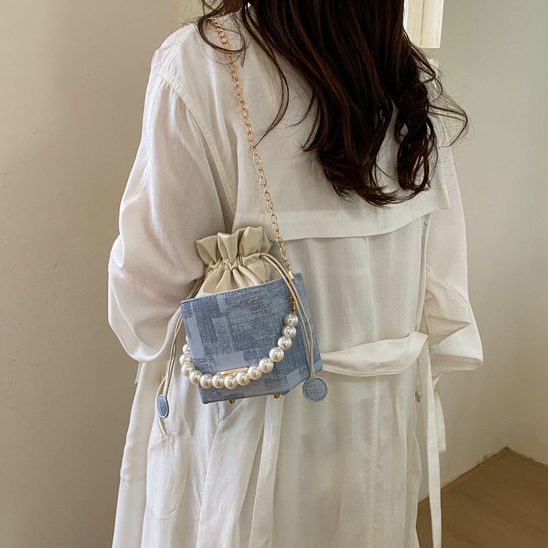 Mini Zugband-Handtasche