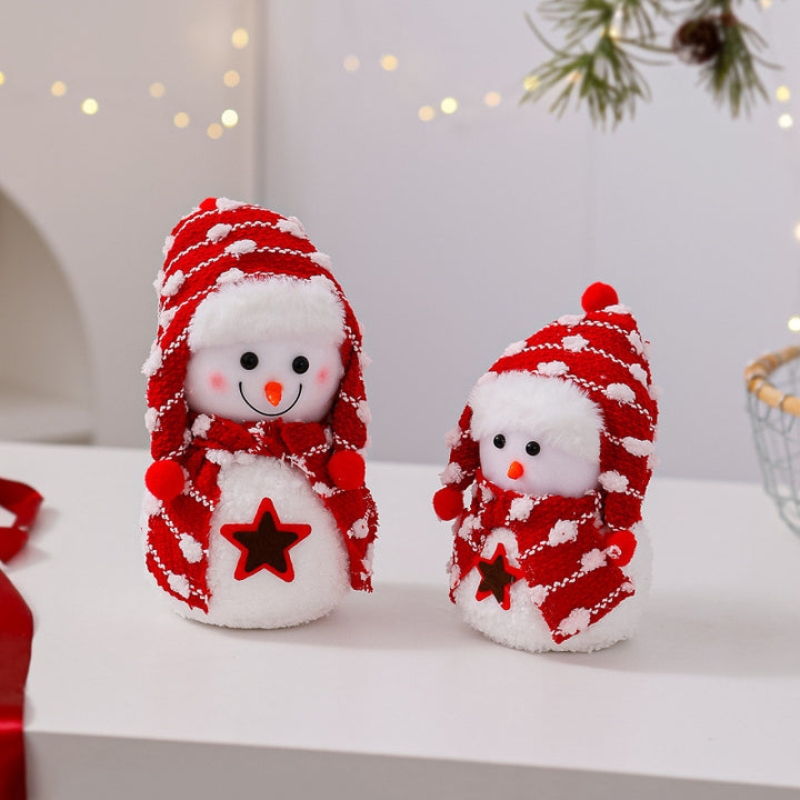Dekorative Schneemann Figur Karnz