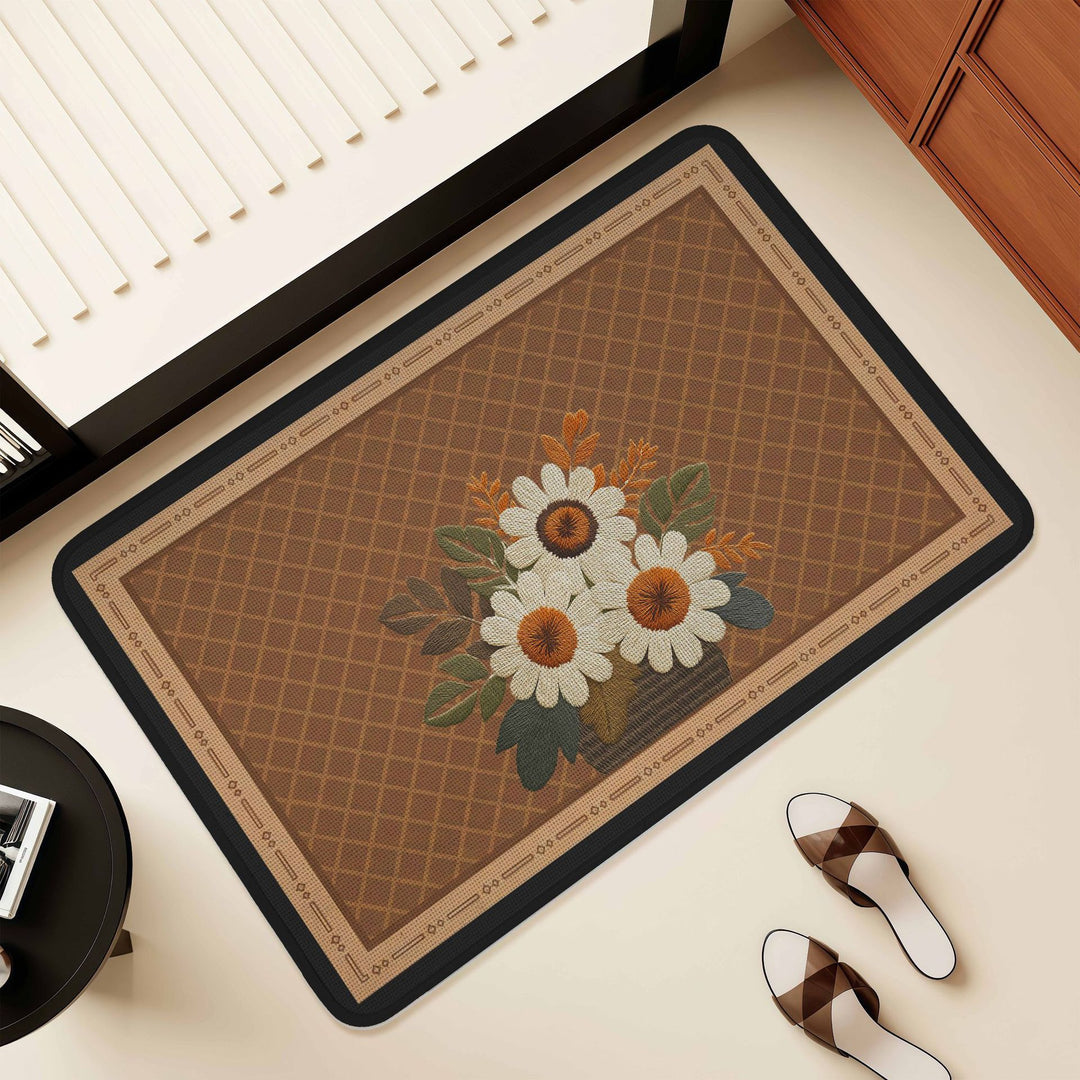 Künstlerisches Florales Design Bereich Matte Karnz