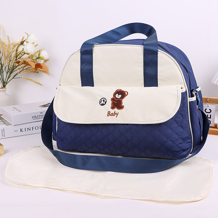 Stoff Wickeltasche mit Praktischem Wechselmatte Karnz