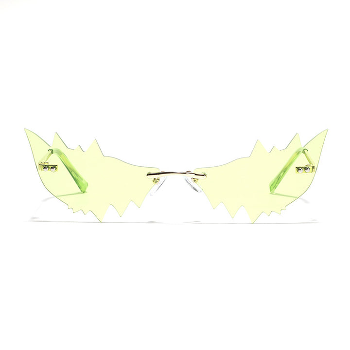 Damen Trendige Katzenaugen-Sonnenbrille mit schützendem UV-Filter und ausgefallenem Rahmen Karnz