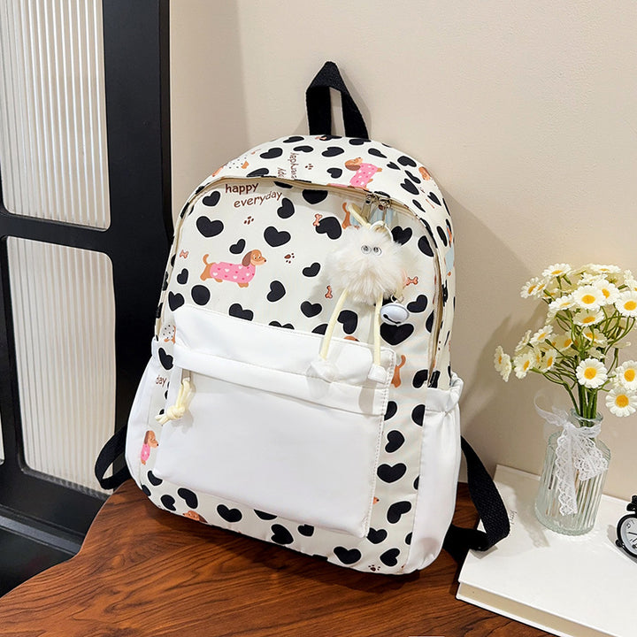Niedlicher Cartoon-Hund-Print-Rucksack