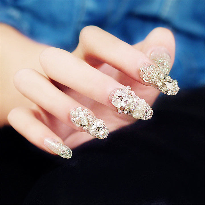 Dekorative Strass Press-On Nagelkunst 1790727058