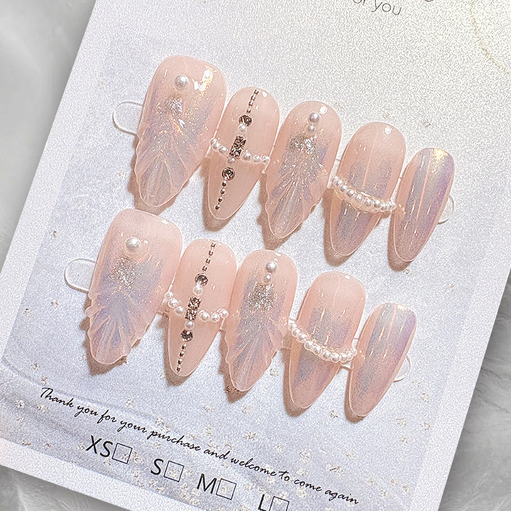 Dekoratives Press-On Nagelset Karnz