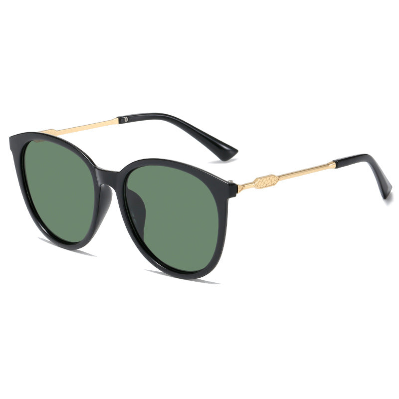 Damen Modische Cat-Eye Sonnenbrille mit verspiegelten Gläsern Karnz