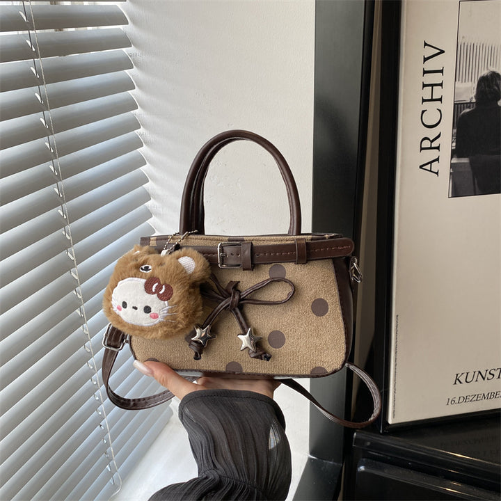Verspielte Polka-Dot Mini-Handtasche