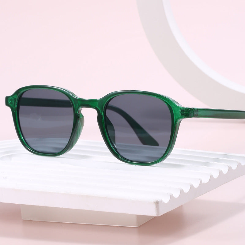 Damen stylische Sonnenbrille mit rundem Rahmen und UV-Schutz Karnz