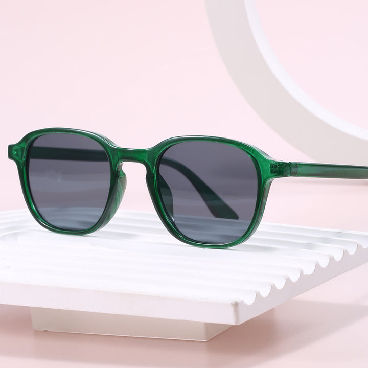 Damen stylische Sonnenbrille mit rundem Rahmen und UV-Schutz Karnz