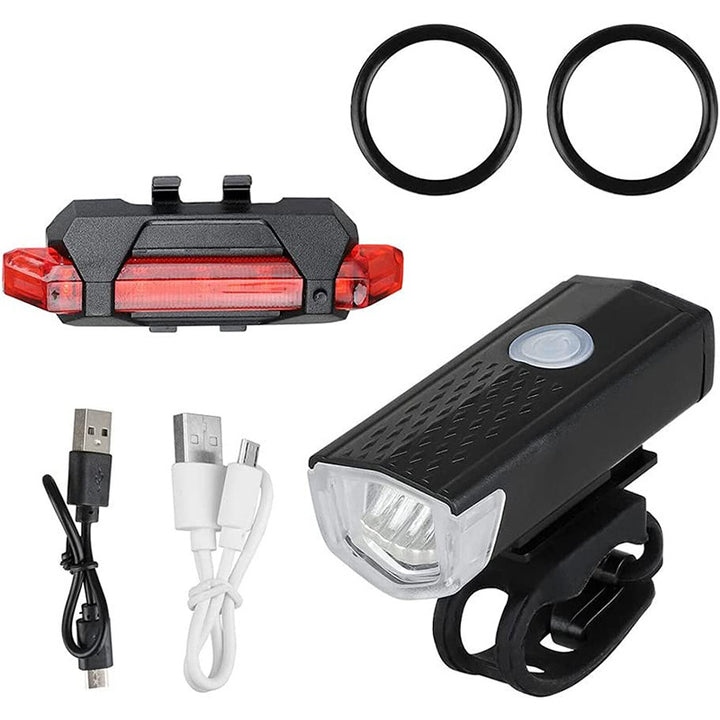 USB wiederaufladbares Fahrradleuchten-Set Karnz