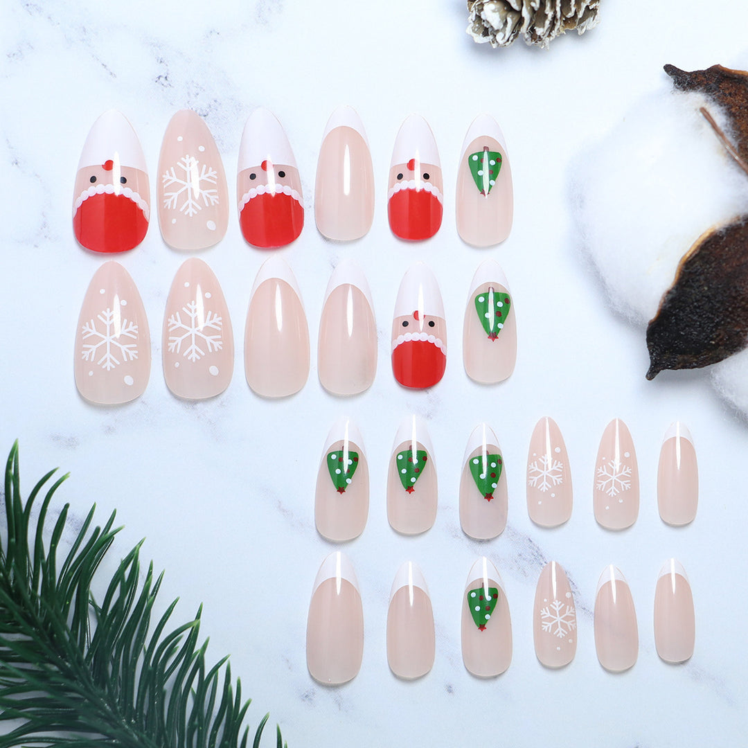 Festliche saisonale Aufkleber-Nagelkunst Karnz