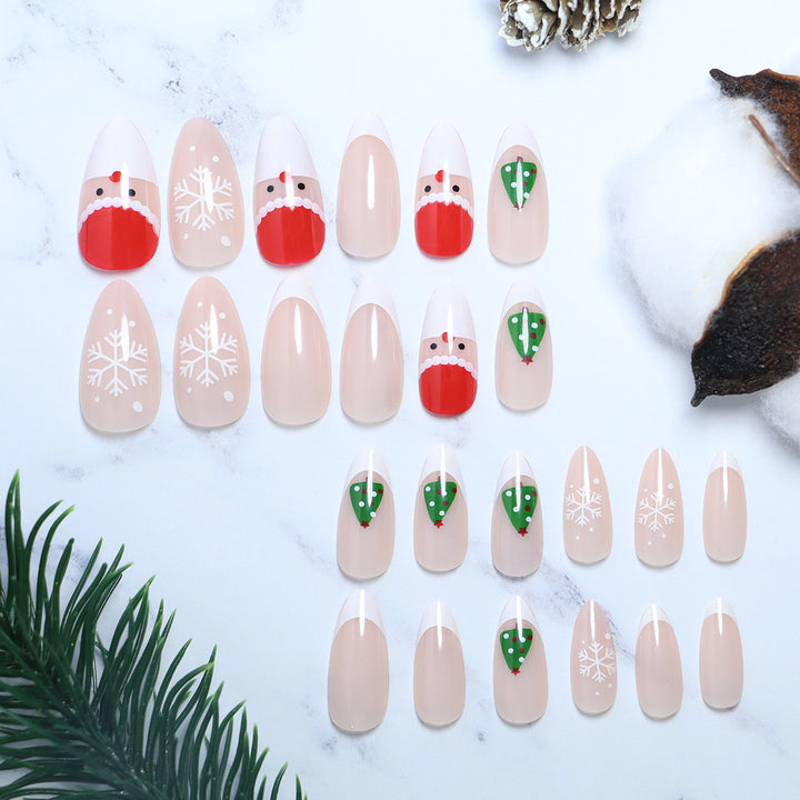 Festliche saisonale Aufkleber-Nagelkunst Karnz