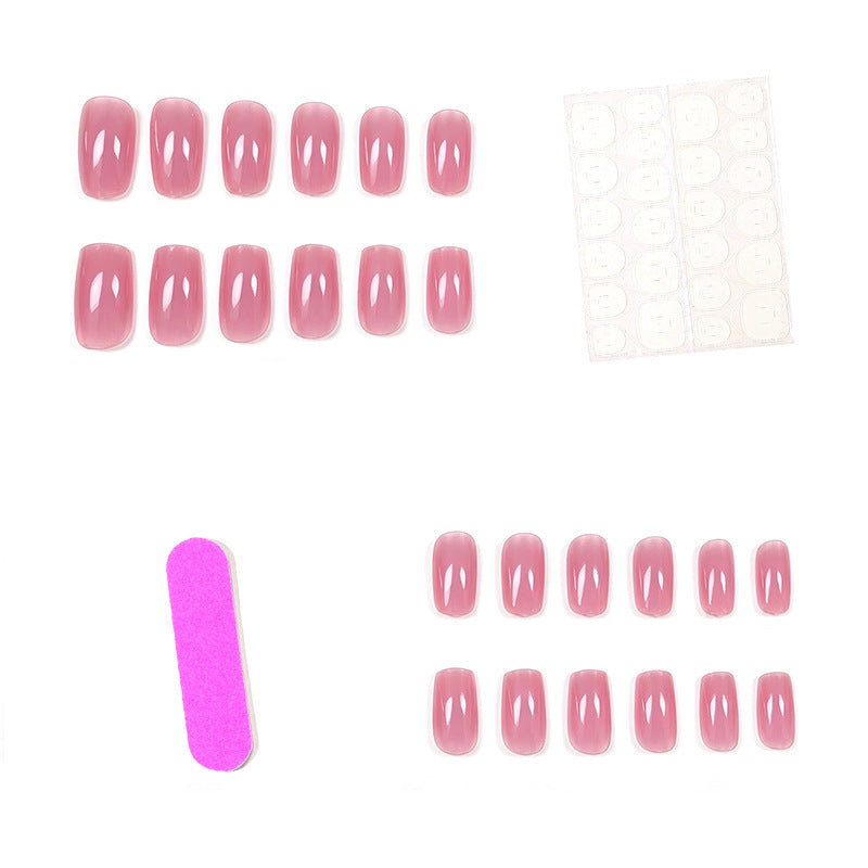 Elegante quadratische Gel-Nagelverstärkungen Karnz