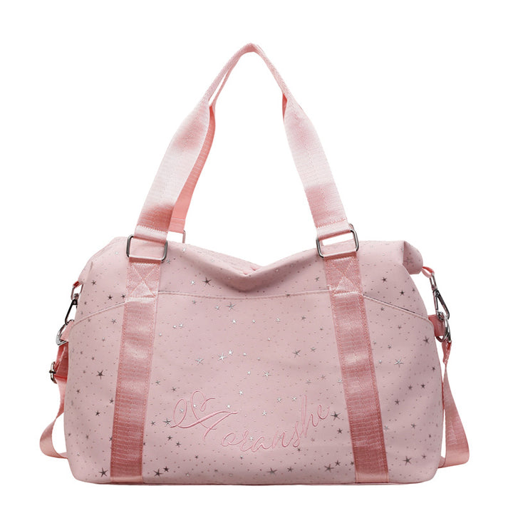 Stylische mit Sternen verzierte Reisetasche