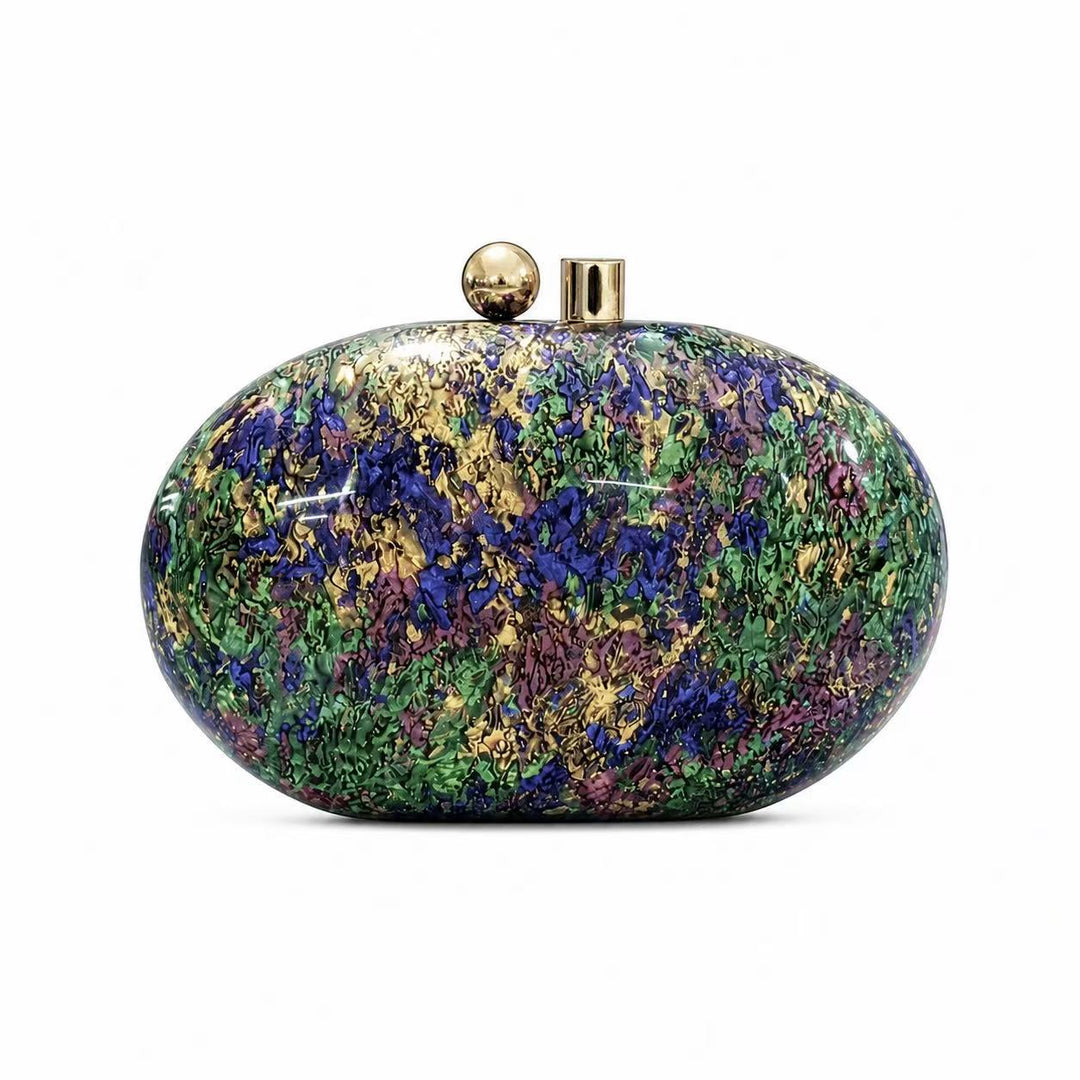 Elegante Perlenakzent Clutch Tasche