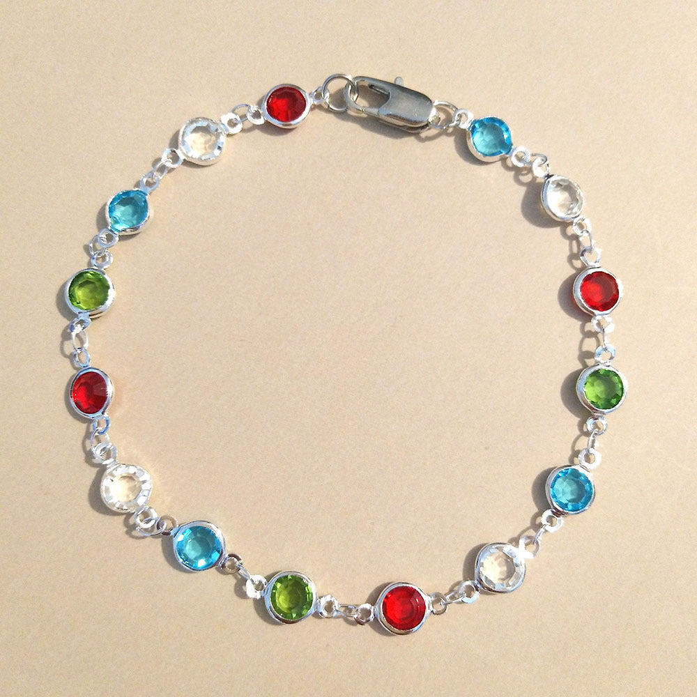 Multi-Color Edelsteinarmband Karnz