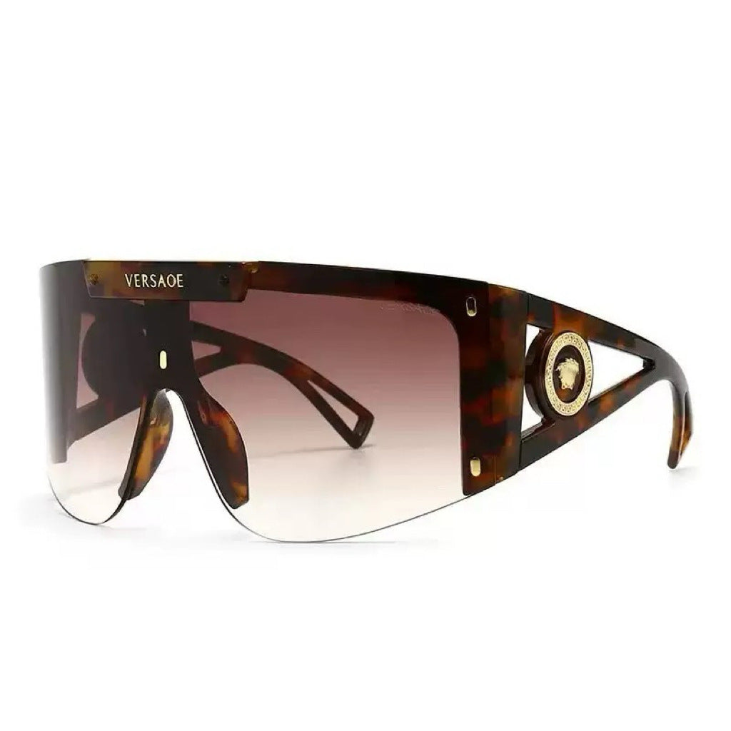 Damen futuristische Oversized-Sonnenbrille Karnz