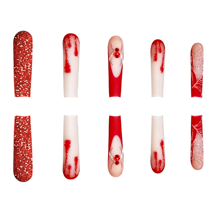 Stylische Lange Acryl-Finger-Nagelkunstverlängerungen Karnz