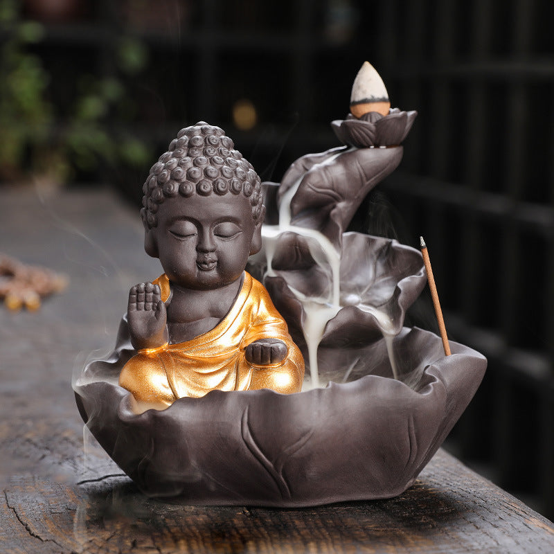 Buddha-Themen Keramik Räuchergefäß