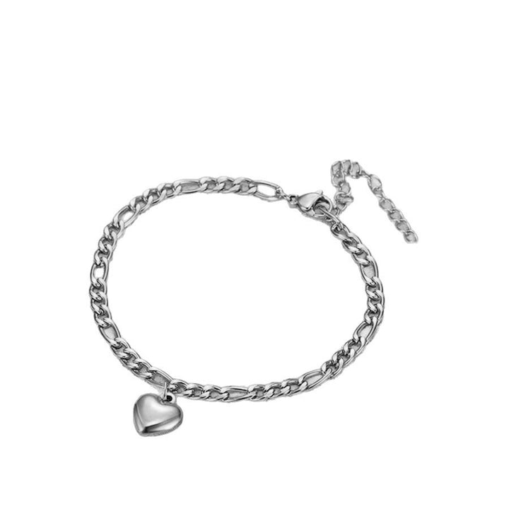 Herz Charm Link Armband Karnz