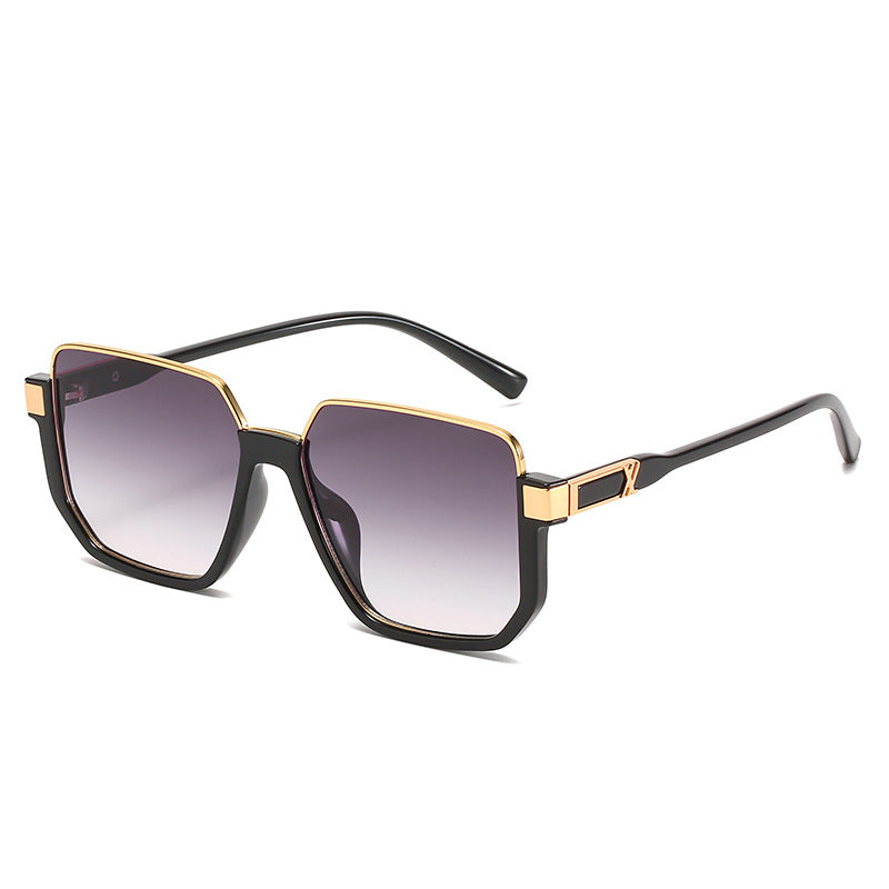 Damen moderne quadratische Sonnenbrille mit stylishem Rahmen Karnz