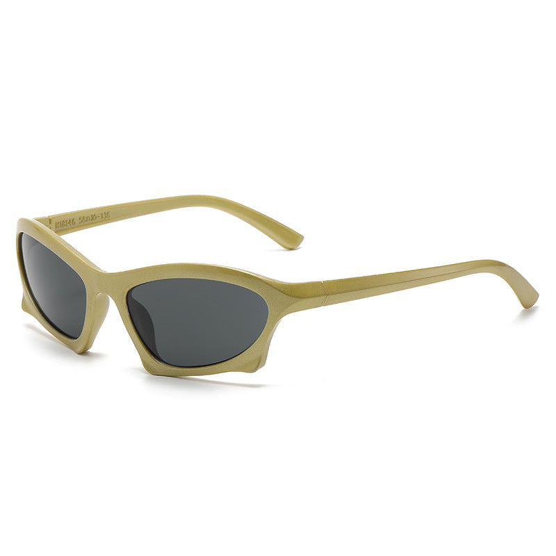 Damen modische Sonnenbrille mit innovativem, ergonomischem Rahmen Karnz