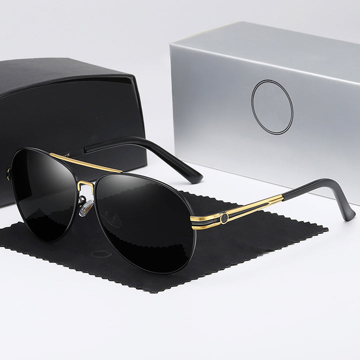 Damen elegante Sonnenbrille mit schmalem Rahmen und UV-Schutz Karnz