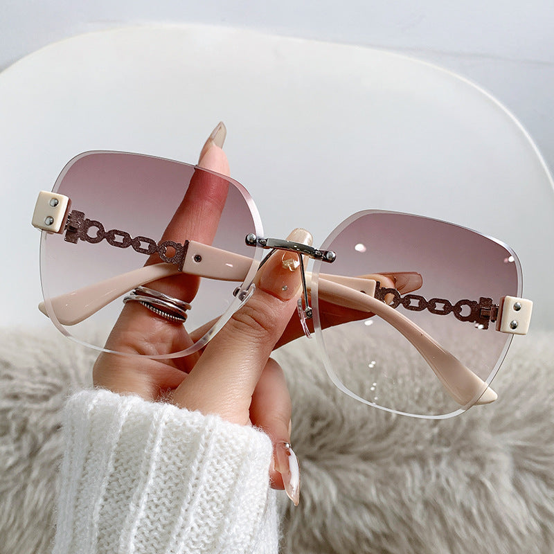 Luxe Übergroße Shield Sonnenbrille