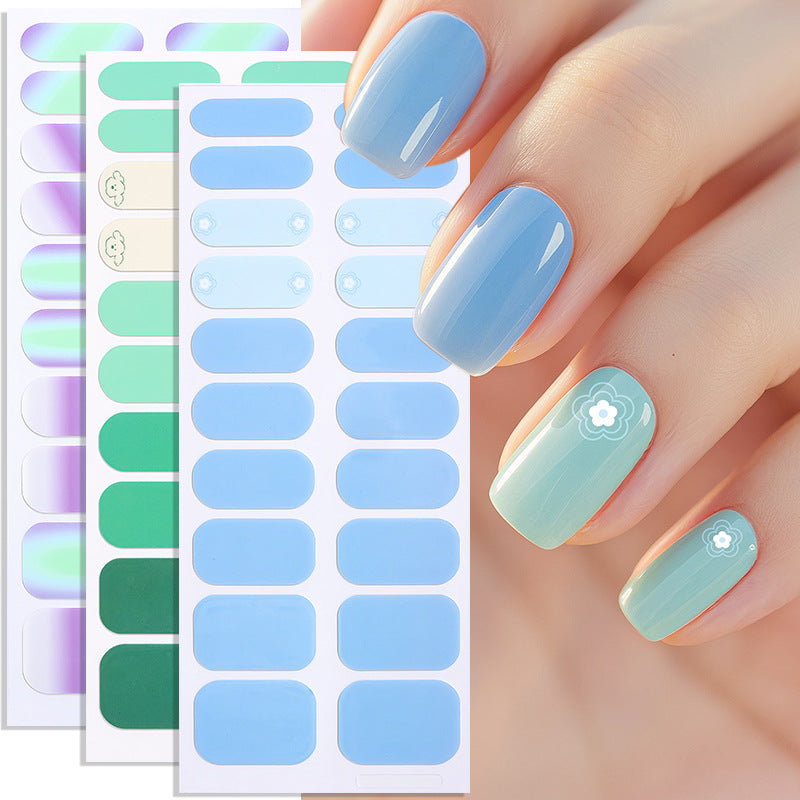 Glänzende Ombre-Nagelüberzüge