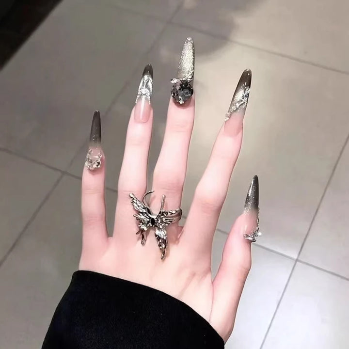 Glamouröse Stiletto Nagelkunst Verlängerungen