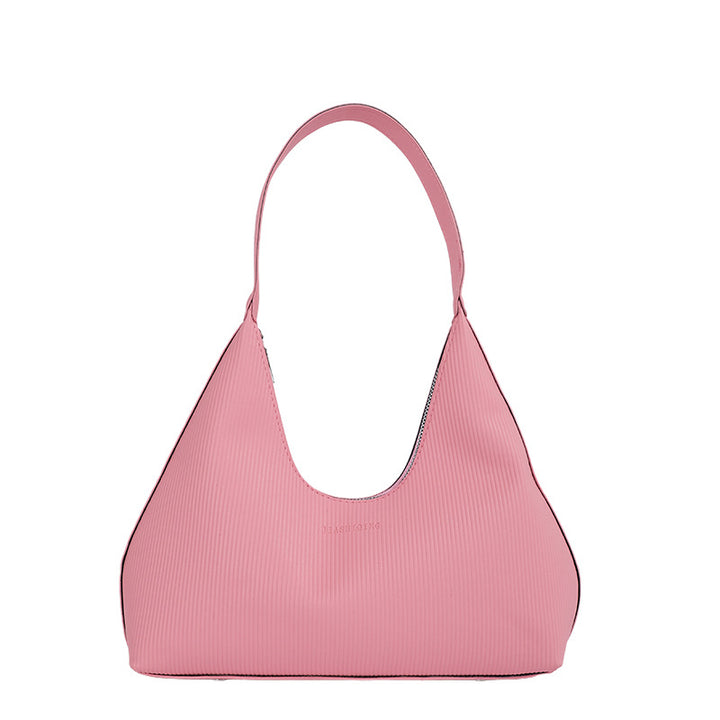 WoTexturiertes geripptes Hobo-Handtasche Karnz