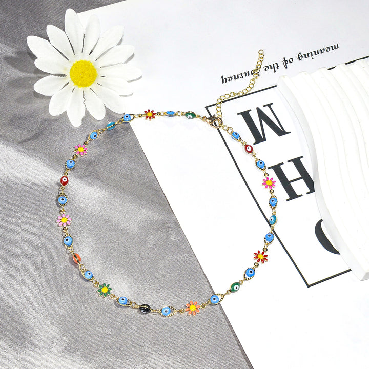 Farbenfrohes bösen Blick Charm Armband Karnz 1788164354