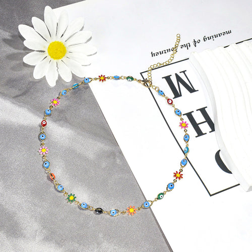 Farbenfrohes bösen Blick Charm Armband Karnz 1788164354