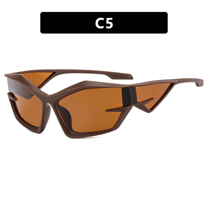 Damen futuristische Sport-Sonnenbrille Karnz