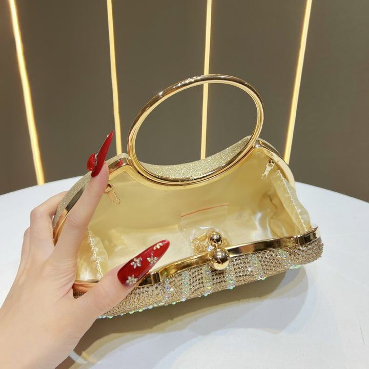 Rhinestone-besetzte Abendhandtasche