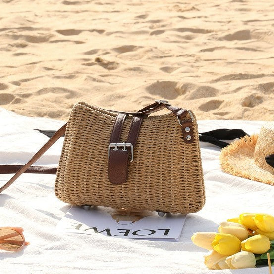 Damen Handtasche im modernen geflochtenen Design Karnz