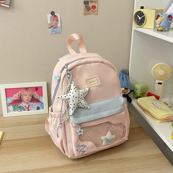Fun Star-Bestickte Rucksack Karnz