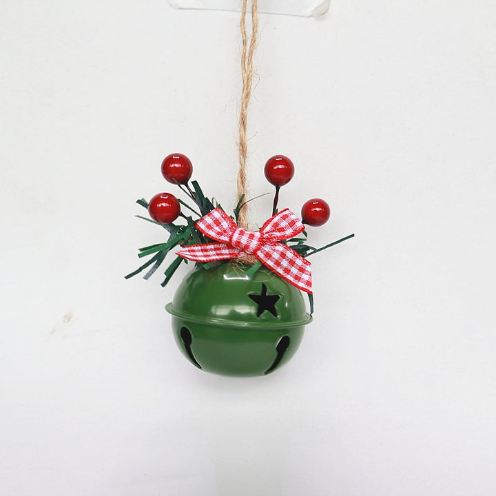 Weihnachtsglocke mit dekorativem Kranz