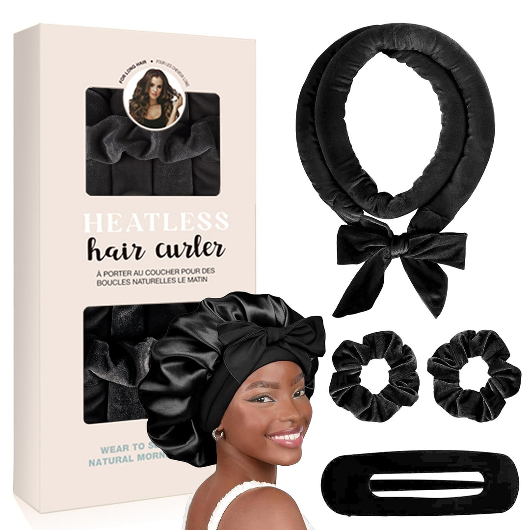 Hitzefreies Satin-Haarlocken-Set