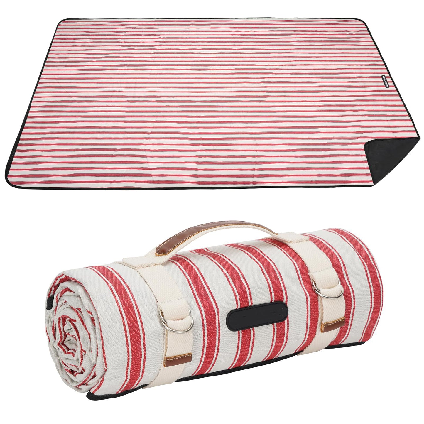 Unisex Picknickdecke mit wasserabweisender Unterseite und Tragegriff Karnz