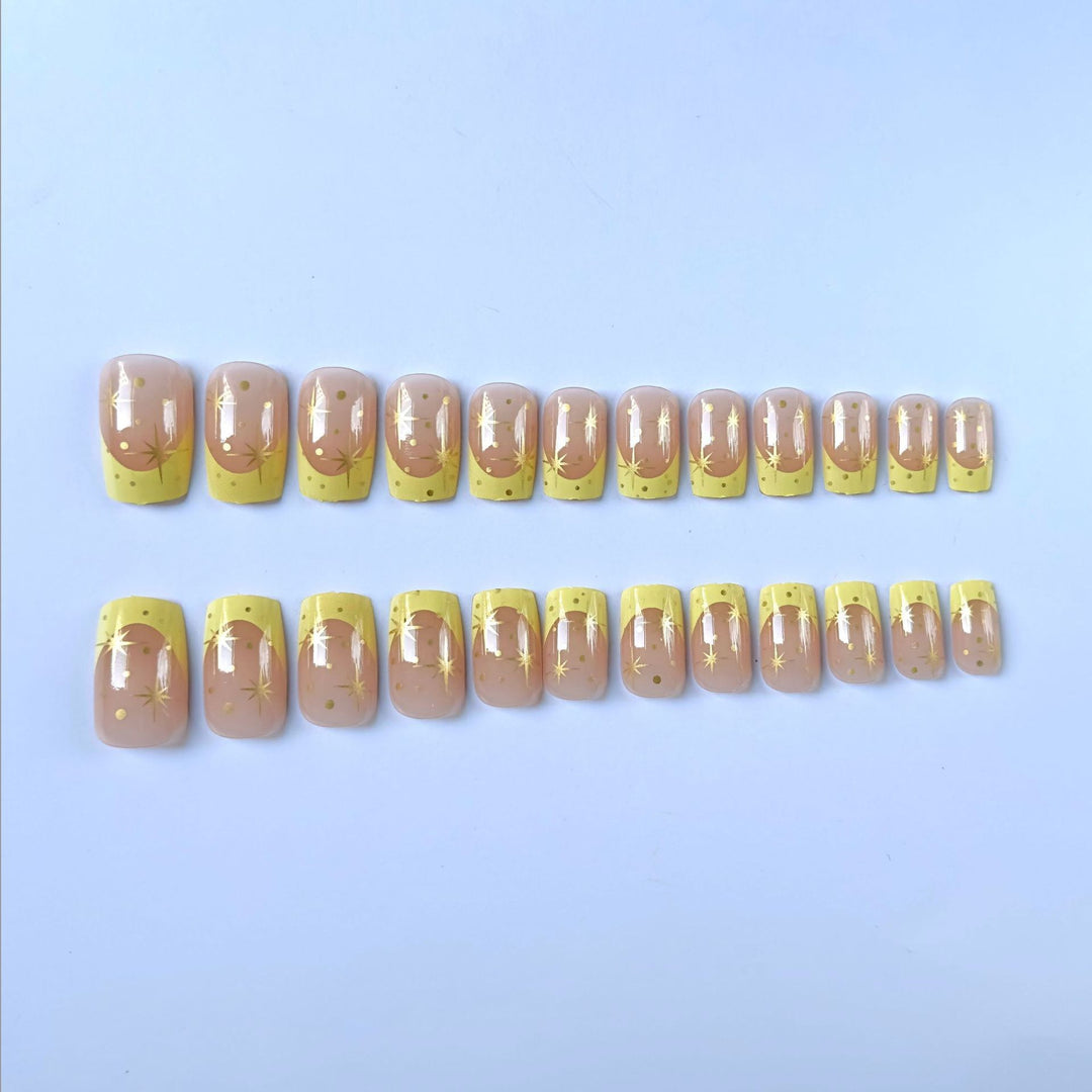 Glitzerndes Stern Akzent Nagelkunst Set