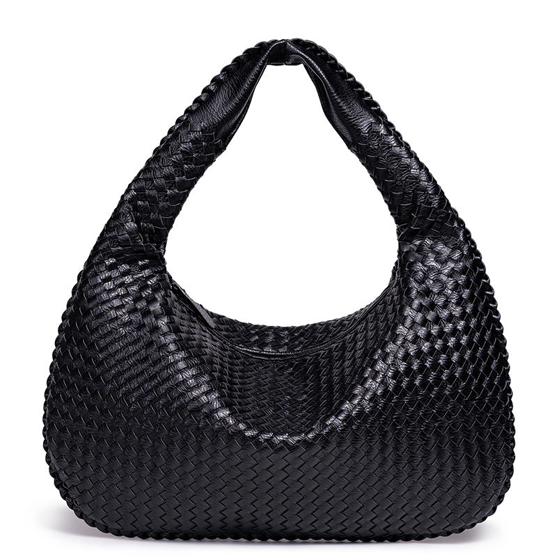 Woven Leather Schultertasche Karnz