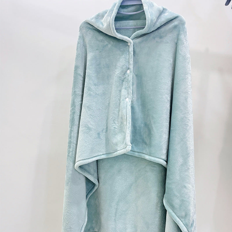 Gemütliche Fleece-Kapuzen-Decke