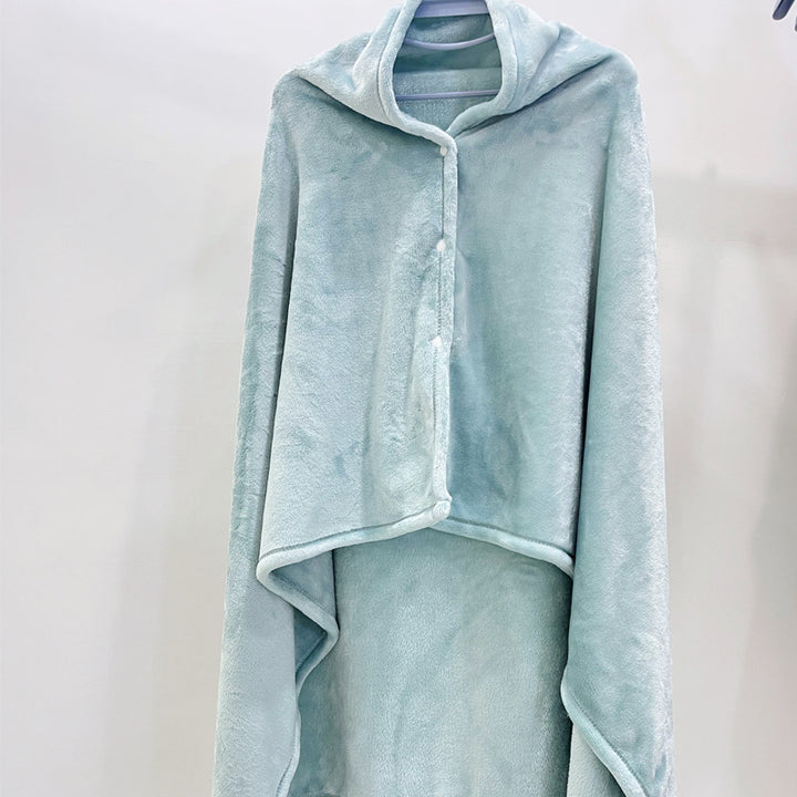 Gemütliche Fleece-Kapuzen-Decke