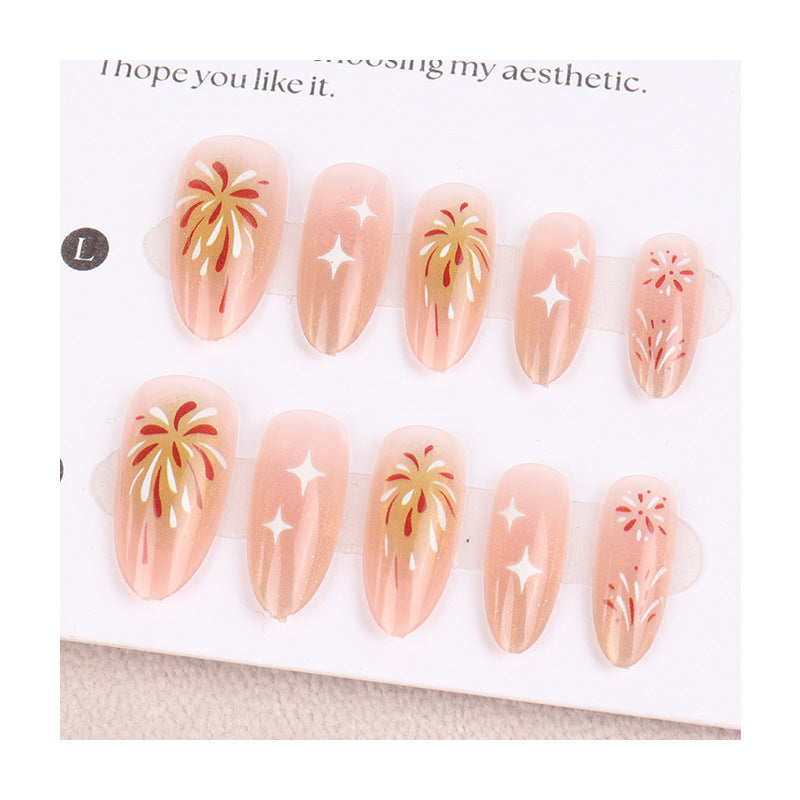 Handgefertigtes Press-On Nagelkunst-Set Karnz