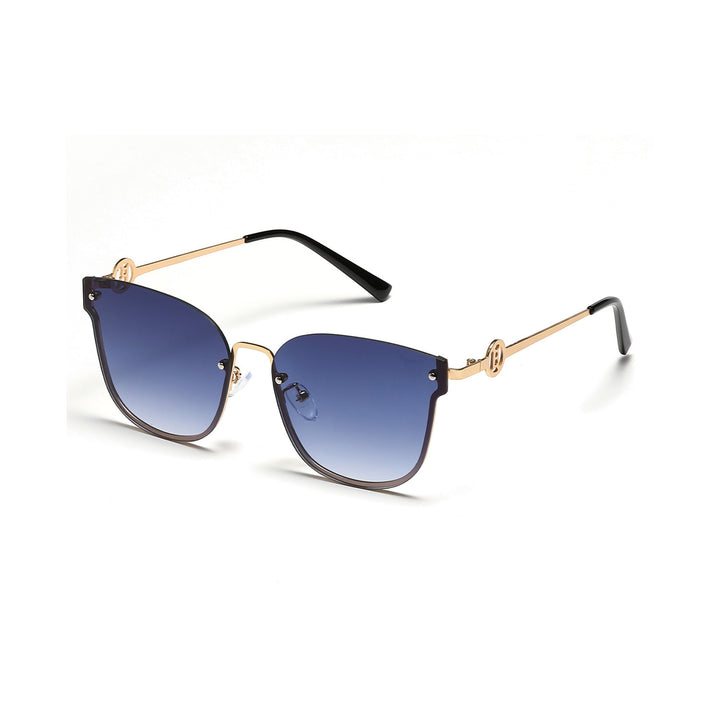 Damen modische oversized Sonnenbrille mit einzigartigem Verlauf Karnz